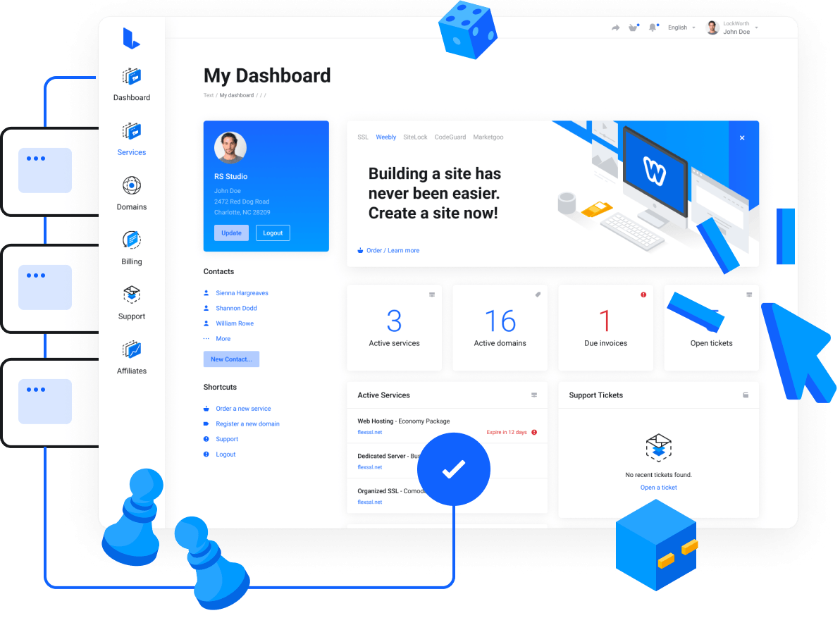 Powerful control panel for easy Game Server management