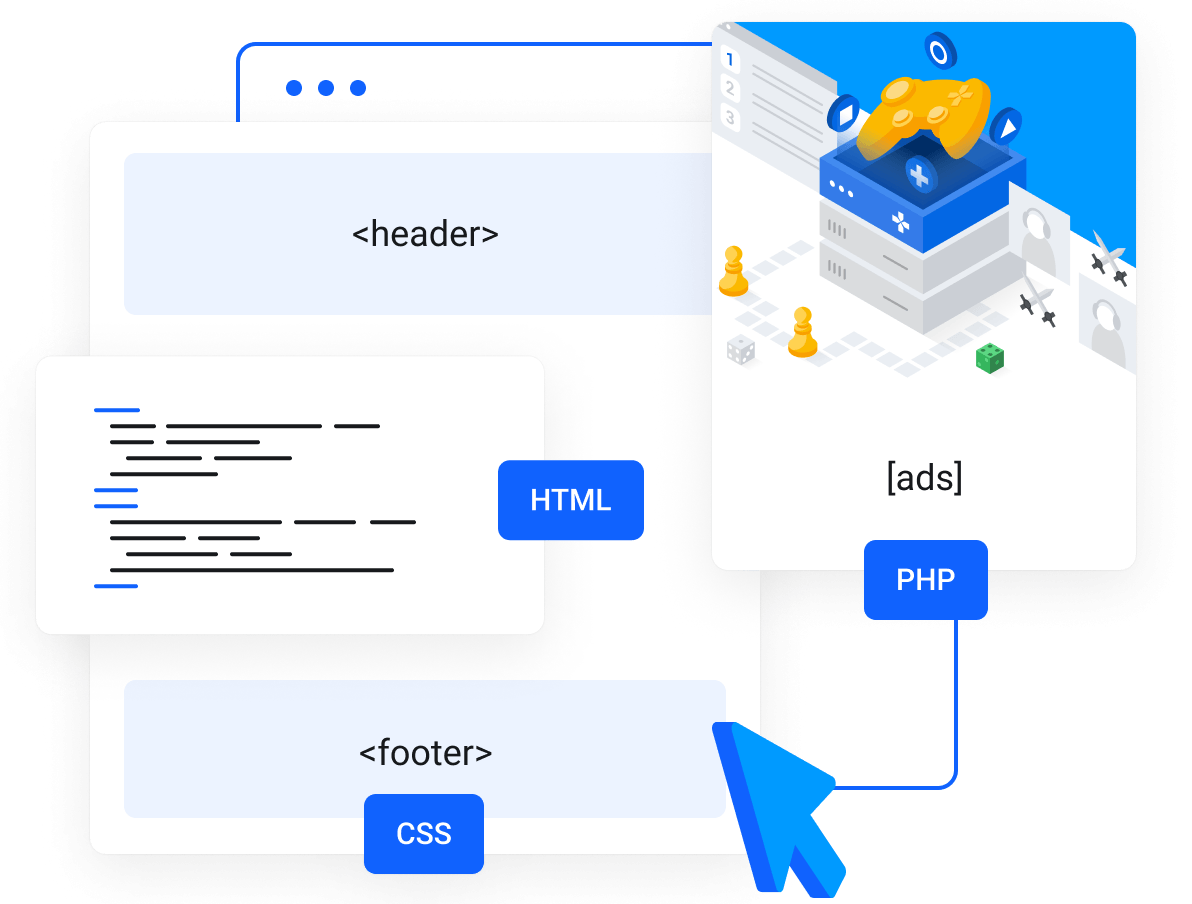 مقتطفات أكواد مخصصة سهلة